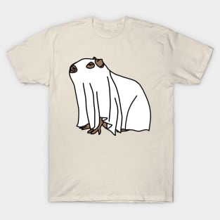 Boo Sheet Halloween Capybara T-Shirt